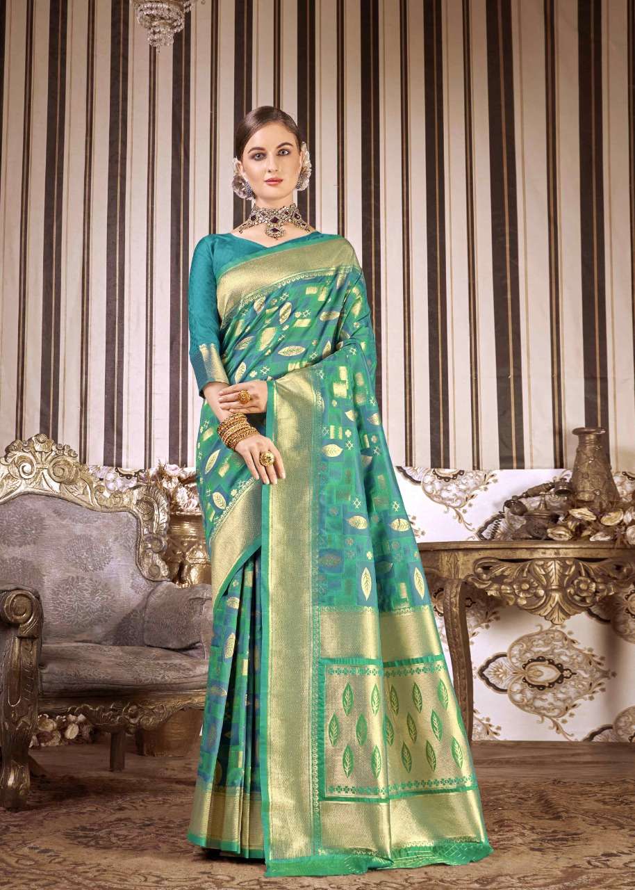 KHWAAB BY SHAKUNT 12201 TO 12206 SERIES DESIGNER WEDDING COLLECTION BEAUTIFUL STYLISH FANCY COLORFUL PARTY WEAR & OCCASIONAL WEAR SOFT SILK DRESSES AT WHOLESALE PRICE
