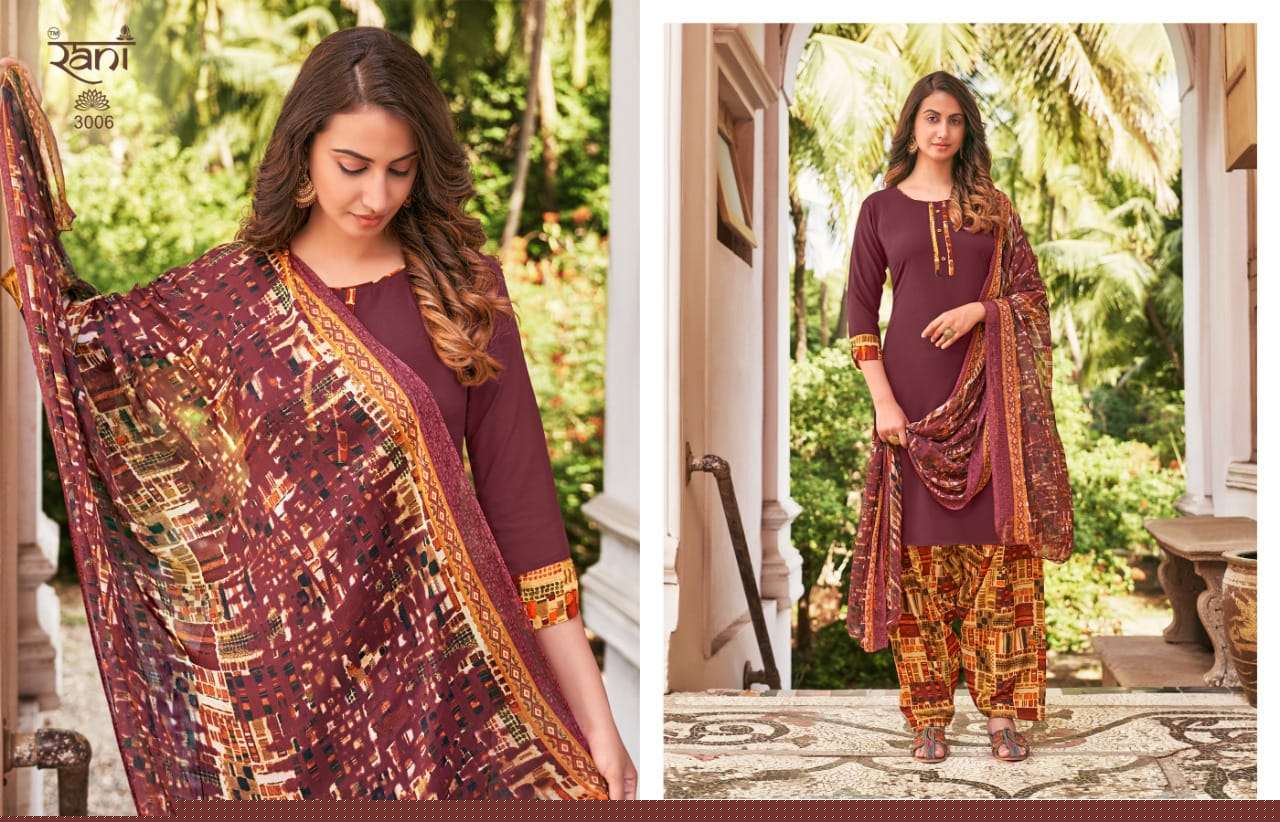 SOFIYA BY RANI FASHION 3001 TO 3016 SERIES BEAUTIFUL SUITS COLORFUL STYLISH FANCY CASUAL WEAR & ETHNIC WEAR AMERICAN CREPE PRINT DRESSES AT WHOLESALE PRICE