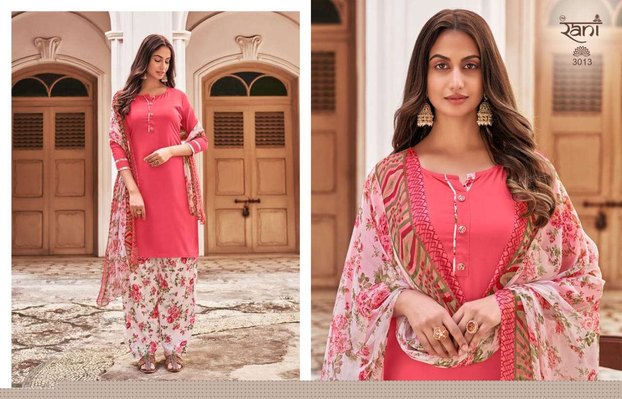 SOFIYA BY RANI FASHION 3001 TO 3016 SERIES BEAUTIFUL SUITS COLORFUL STYLISH FANCY CASUAL WEAR & ETHNIC WEAR AMERICAN CREPE PRINT DRESSES AT WHOLESALE PRICE