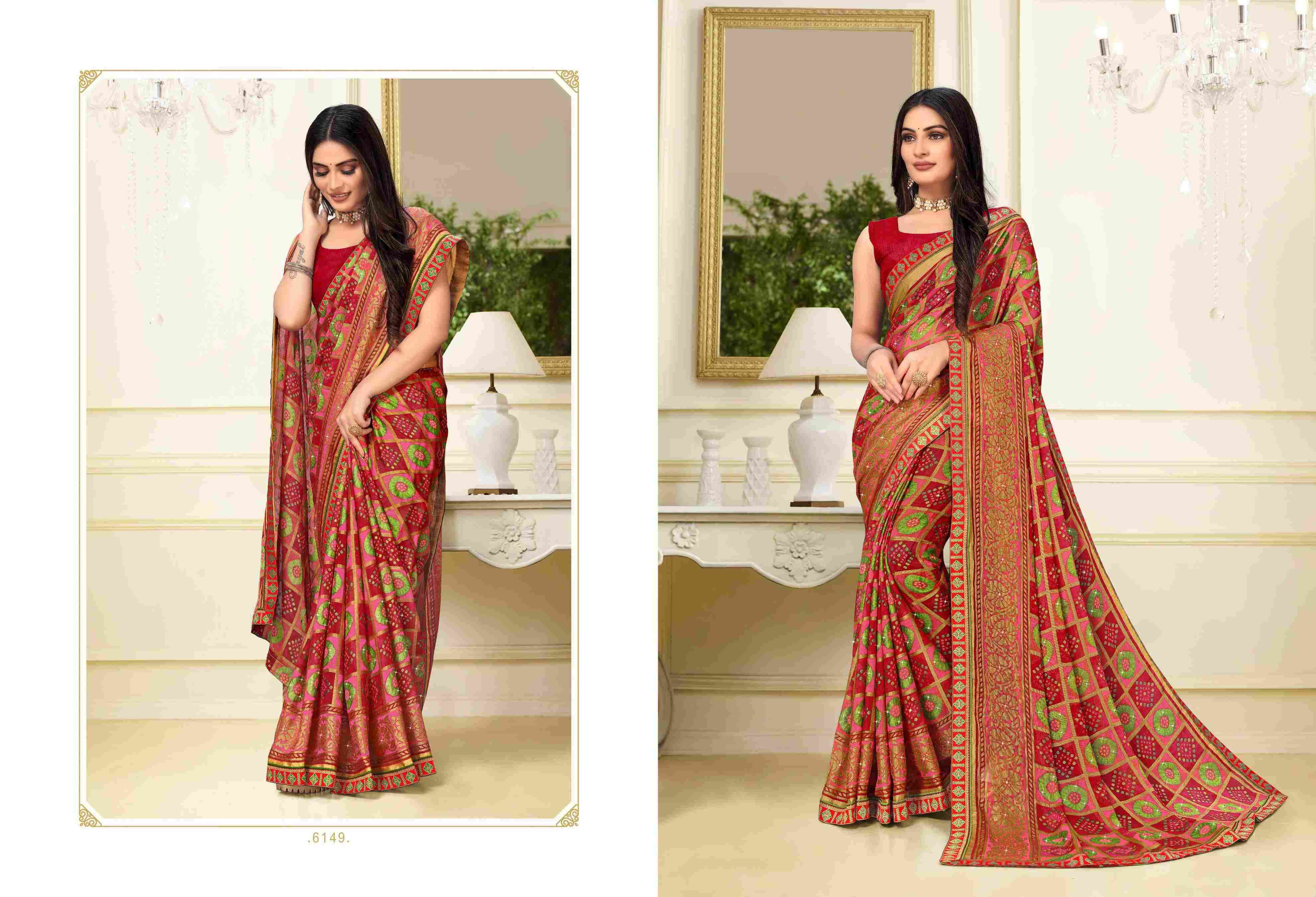 NEELKANTH VOL-4 BY BARGAD INDIAN TRADITIONAL WEAR COLLECTION BEAUTIFUL STYLISH FANCY COLORFUL PARTY WEAR & OCCASIONAL WEAR BRASSO SAREES AT WHOLESALE PRICE