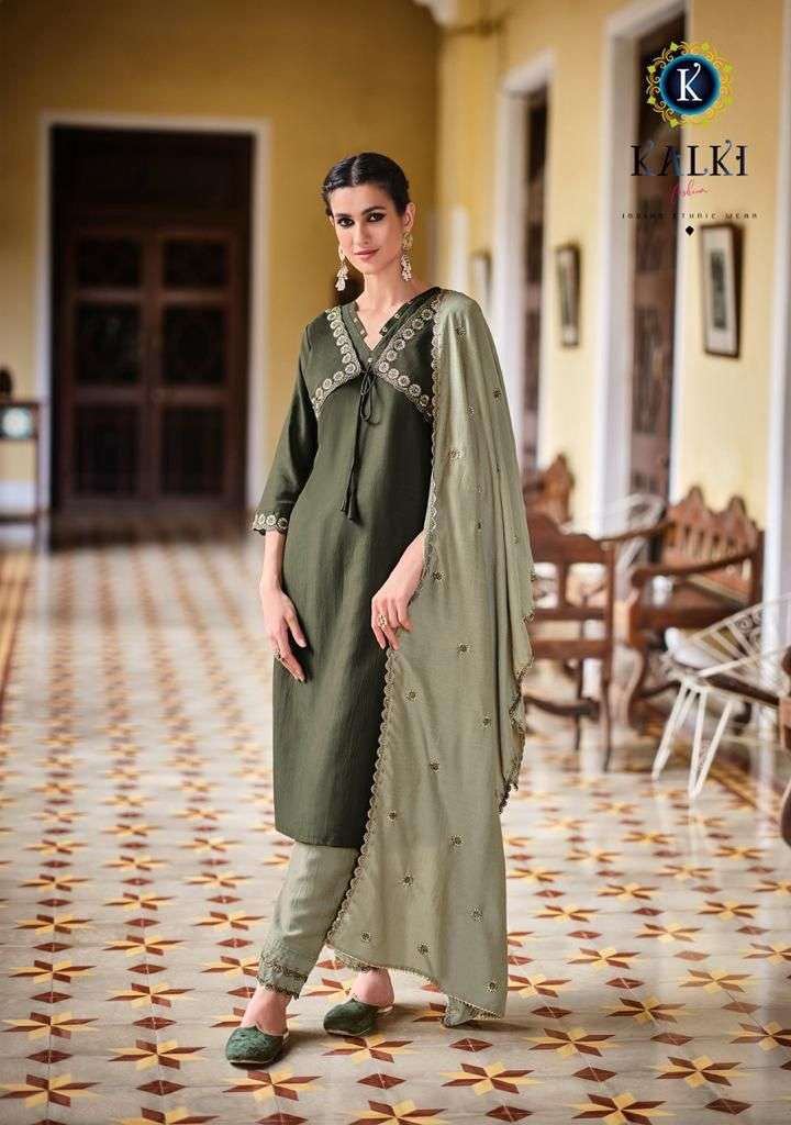 IZABELLA VOL-3 BY KALKI FASHION 91001 TO 92006 SERIES BEAUTIFUL SUITS STYLISH FANCY COLORFUL CASUAL WEAR & ETHNIC WEAR PURE VISCOSE SILK WITH EMBROIDERY DRESSES AT WHOLESALE PRICE