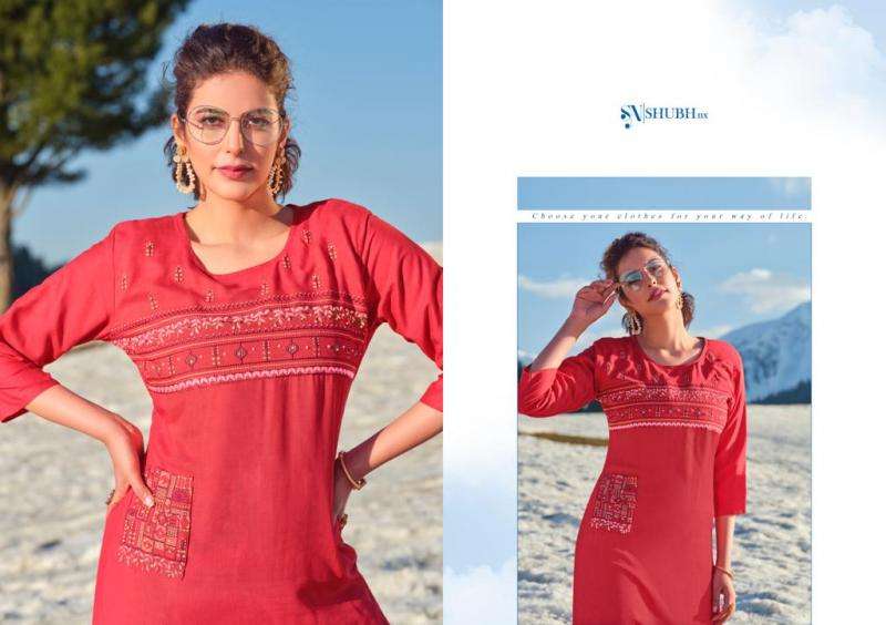 KASHMIRA BY SHUBH NX 1001 TO 1007 SERIES DESIGNER STYLISH FANCY COLORFUL BEAUTIFUL PARTY WEAR & ETHNIC WEAR COLLECTION VISCOSE EMBROIDERY KURTIS AT WHOLESALE PRICE