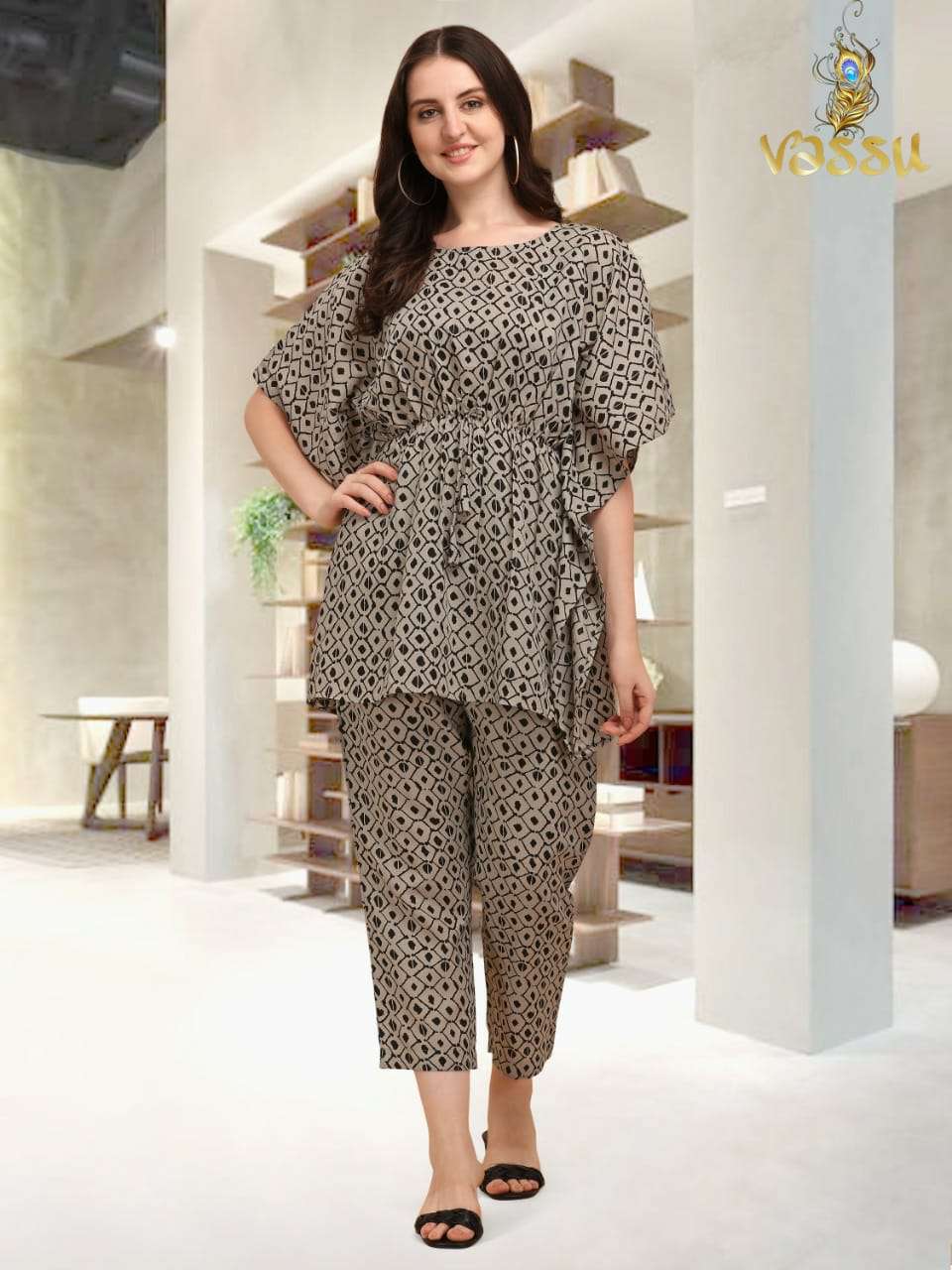 KAFTAN FASHION VOL-1 BY VASSU 01 TO 05 SERIES DESIGNER WEAR COLLECTION BEAUTIFUL STYLISH FANCY COLORFUL PARTY WEAR & OCCASIONAL WEAR COTTON KAFTAN WITH BOTTOM AT WHOLESALE PRICE