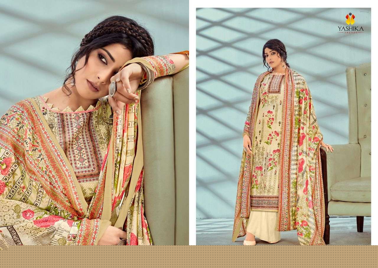 ZULFFAT VOL-3 BY YASHIKA TRENDS 3001 TO 3010 SERIES BEAUTIFUL STYLISH SUITS FANCY COLORFUL CASUAL WEAR & ETHNIC WEAR & READY TO WEAR PURE CAMBRIC PRINTED DRESSES AT WHOLESALE PRICE