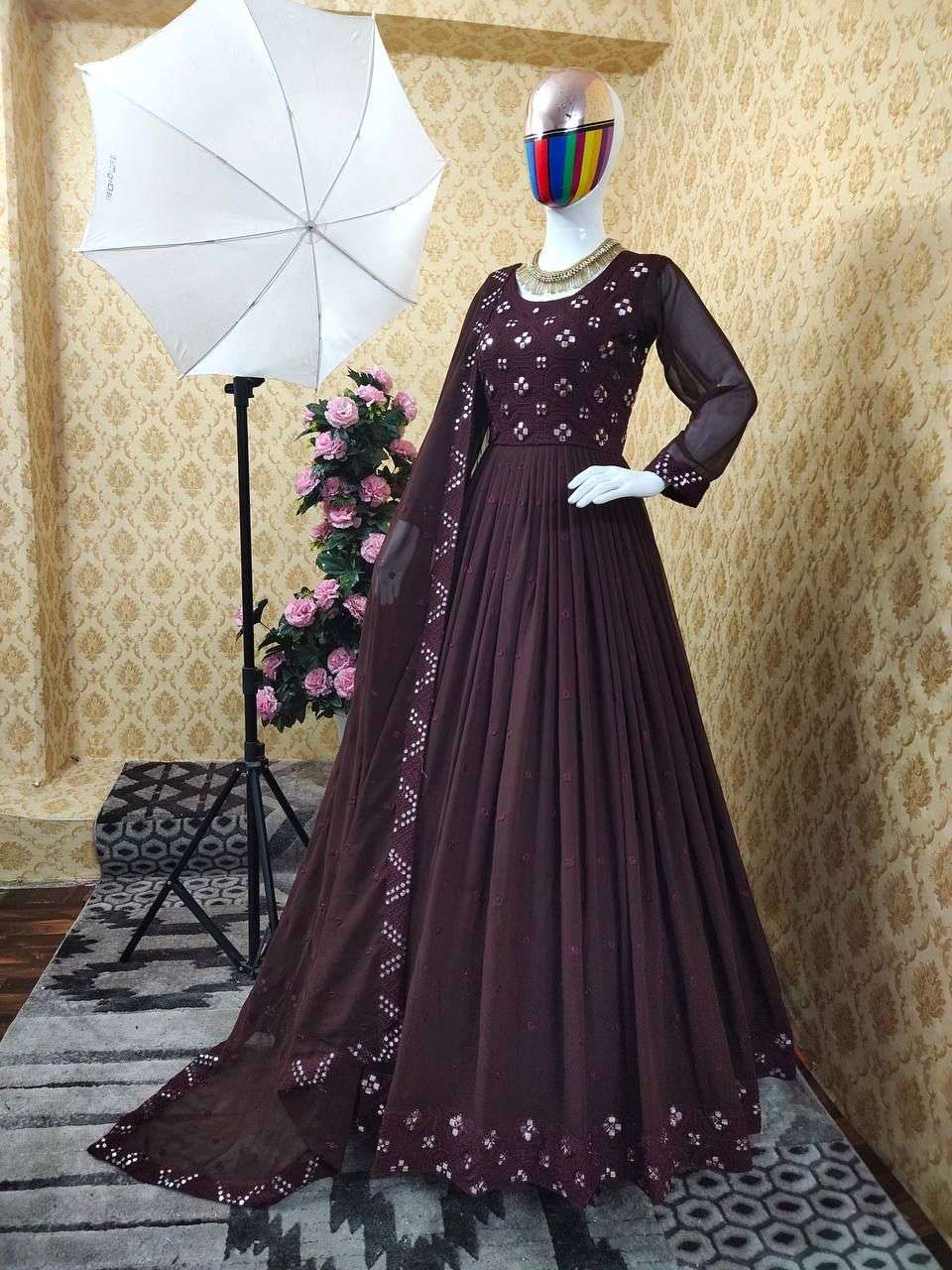 NEW LOOK VOL-7 BY FASHID WHOLESALE 01 TO 06 SERIES DESIGNER WEDDING COLLECTION BEAUTIFUL STYLISH FANCY COLORFUL PARTY WEAR & OCCASIONAL WEAR FAUX GEORGETTE EMBROIDERED DRESSES AT WHOLESALE PRICE