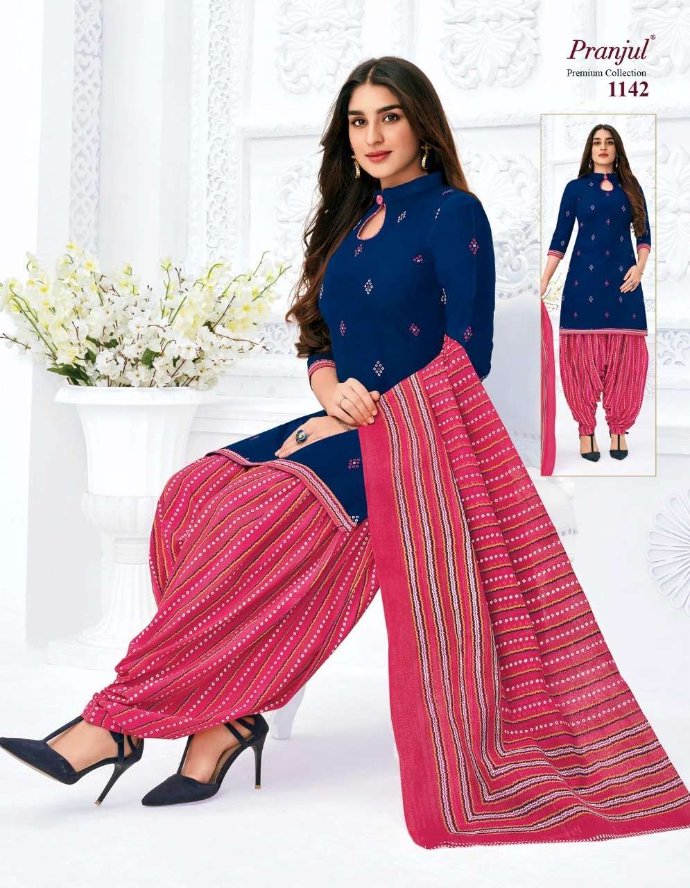 PRIYANKA VOL-11 NX BY PRANJUL BEAUTIFUL SUITS STYLISH FANCY COLORFUL CASUAL WEAR & ETHNIC WEAR PURE COTTON PRINTED DRESSES AT WHOLESALE PRICE