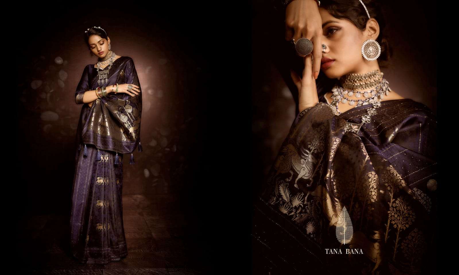 NILGIRI VOL-2 BY TANA BANA 02-A TO 02-D SERIES INDIAN TRADITIONAL WEAR COLLECTION BEAUTIFUL STYLISH FANCY COLORFUL PARTY WEAR & OCCASIONAL WEAR PURE SILK SAREES AT WHOLESALE PRICE