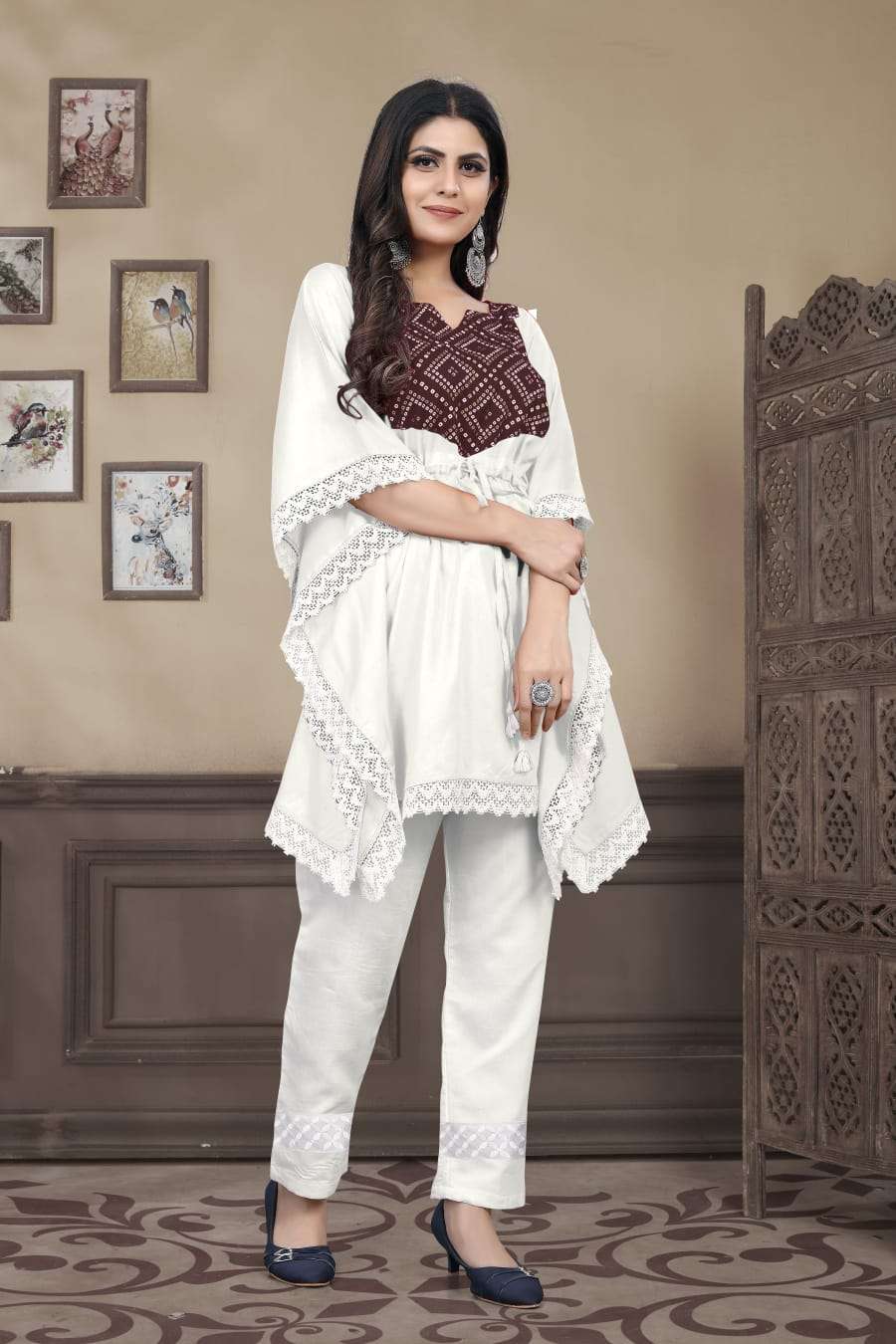 VD-055-2240 BY KAAMIRI 1001 TO 1004 SERIES BEAUTIFUL COLOURFUL STYLISH DESIGNER PRINTED CASUAL WEAR READY TO WEAR HEAVY RAYON PRINT WITH WORK TUNIC AT WHOLESALE PRICE