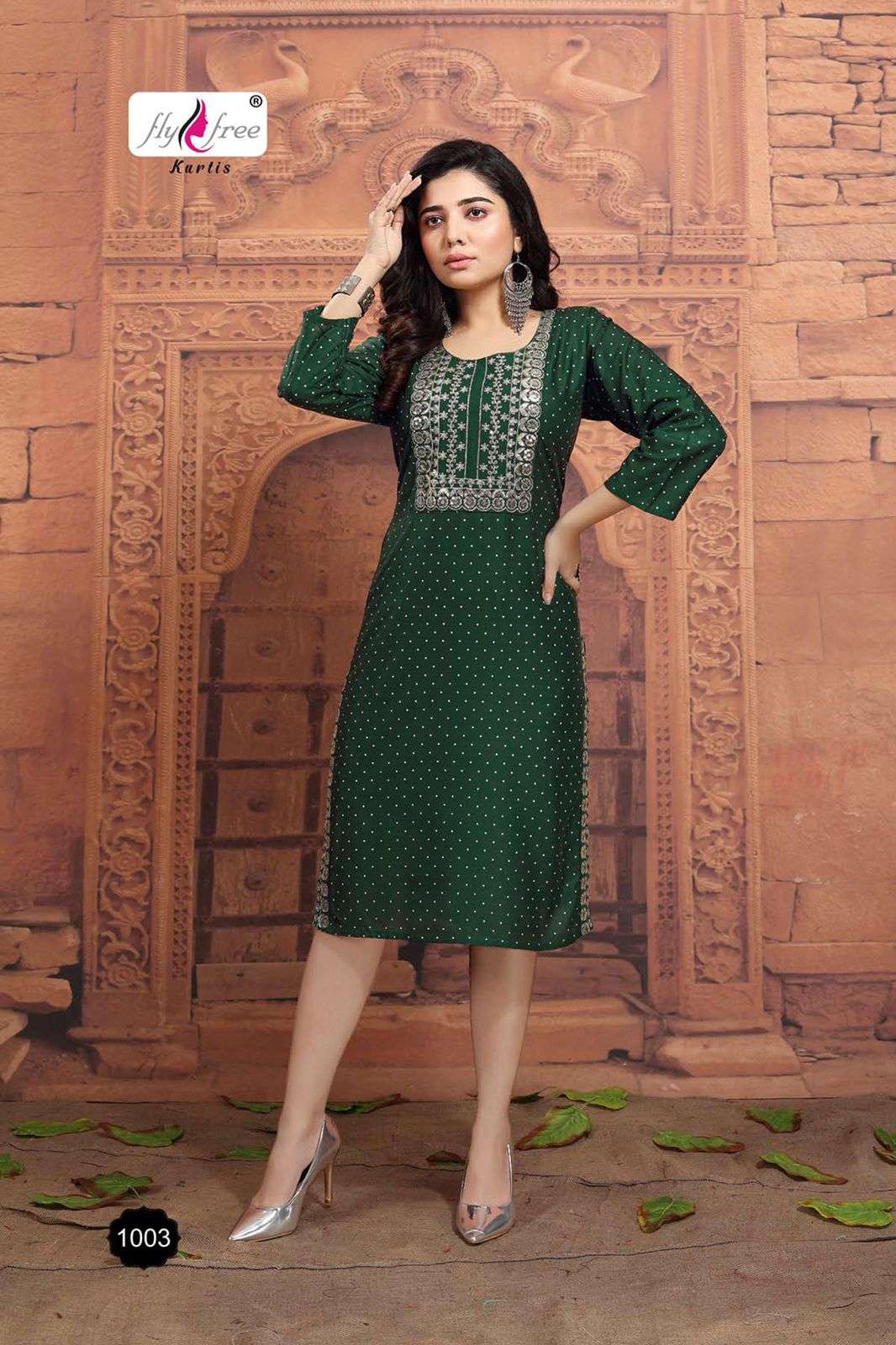 MUSKAN BY FLY FREE 1001 TO 1008 SERIES DESIGNER STYLISH FANCY COLORFUL BEAUTIFUL PARTY WEAR & ETHNIC WEAR COLLECTION RAYON EMBROIDERY KURTIS AT WHOLESALE PRICE