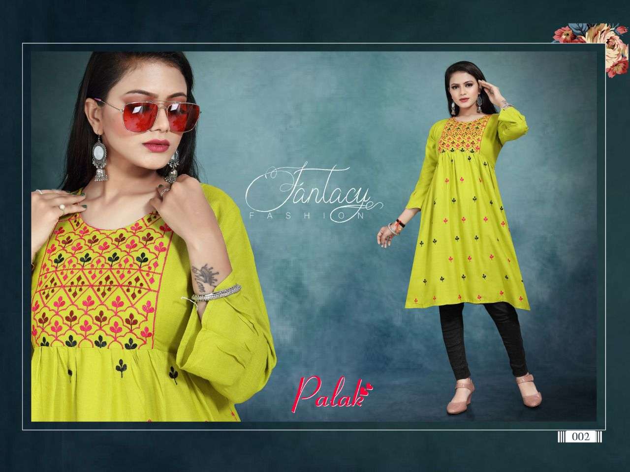 PALAK VOL-3 BY AAGYA 001 TO 010 SERIES DESIGNER STYLISH FANCY COLORFUL BEAUTIFUL PARTY WEAR & ETHNIC WEAR COLLECTION RAYON EMBROIDERY KURTIS AT WHOLESALE PRICE