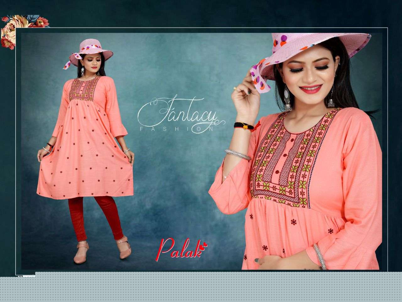 PALAK VOL-3 BY AAGYA 001 TO 010 SERIES DESIGNER STYLISH FANCY COLORFUL BEAUTIFUL PARTY WEAR & ETHNIC WEAR COLLECTION RAYON EMBROIDERY KURTIS AT WHOLESALE PRICE