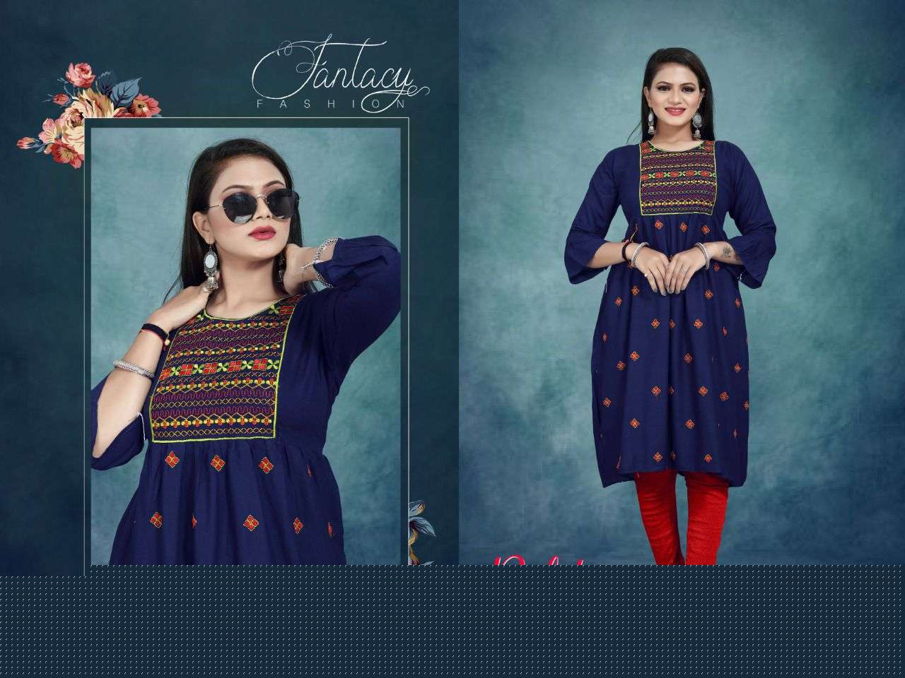 PALAK VOL-3 BY AAGYA 001 TO 010 SERIES DESIGNER STYLISH FANCY COLORFUL BEAUTIFUL PARTY WEAR & ETHNIC WEAR COLLECTION RAYON EMBROIDERY KURTIS AT WHOLESALE PRICE