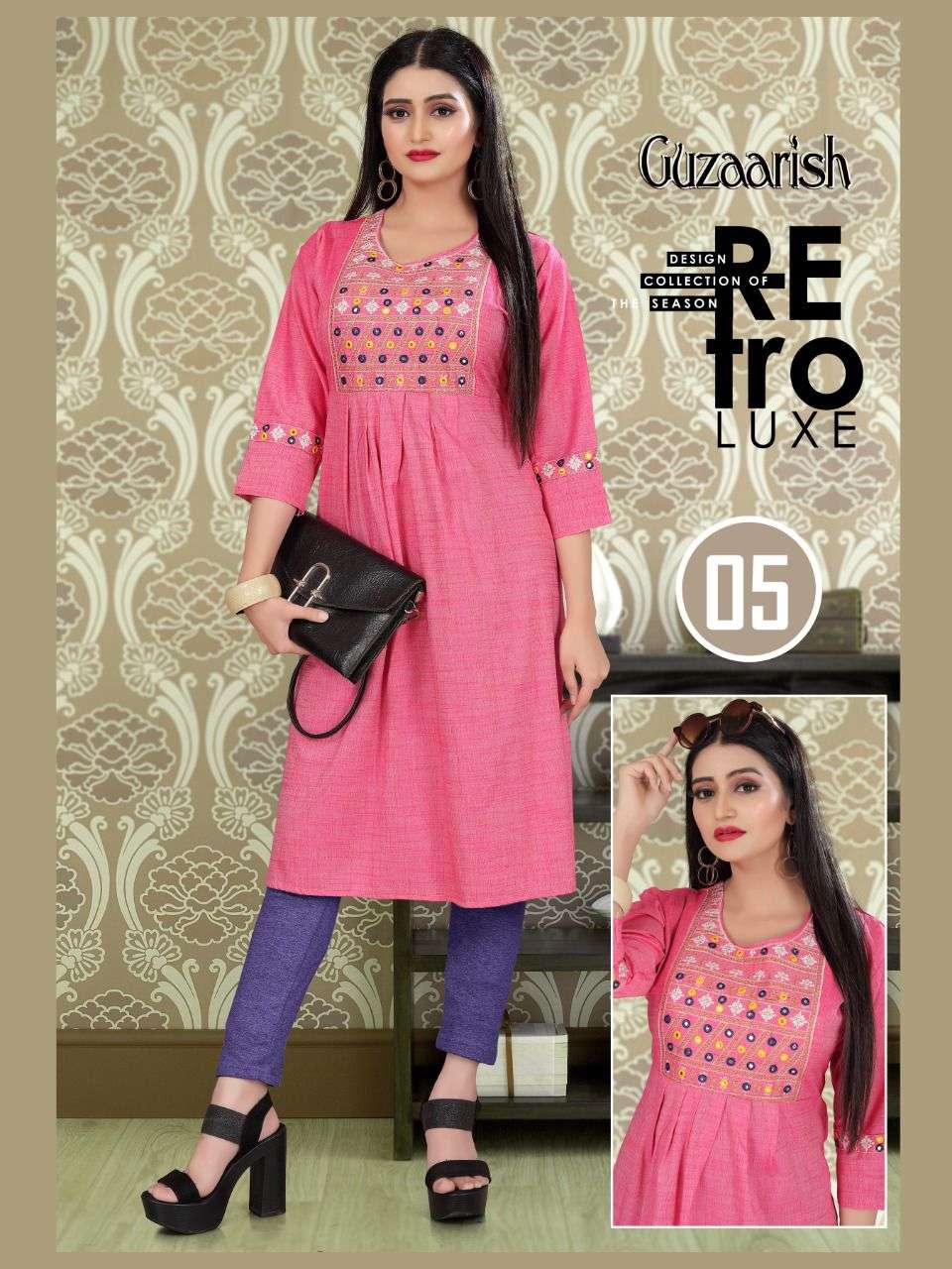 GUZAARISH BY AAGYA 01 TO 08 SERIES DESIGNER STYLISH FANCY COLORFUL BEAUTIFUL PARTY WEAR & ETHNIC WEAR COLLECTION RAYON EMBROIDERY KURTIS AT WHOLESALE PRICE