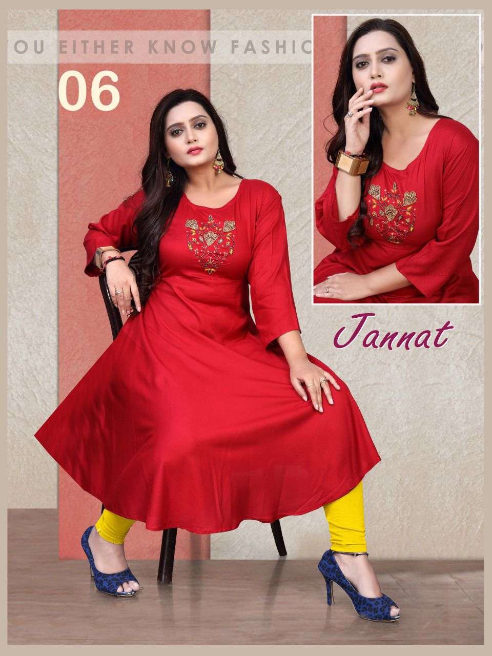 JANNAT BY AAGYA 01 TO 10 SERIES DESIGNER STYLISH FANCY COLORFUL BEAUTIFUL PARTY WEAR & ETHNIC WEAR COLLECTION RAYON EMBROIDERY KURTIS AT WHOLESALE PRICE
