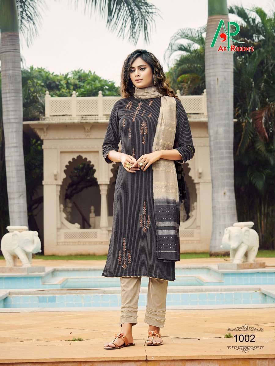 KALAM KARI BY ART RIDDHS 1001 TO 1007 SERIES BEAUTIFUL SUITS COLORFUL STYLISH FANCY CASUAL WEAR & ETHNIC WEAR VISCOSE COTTON DRESSES AT WHOLESALE PRICE