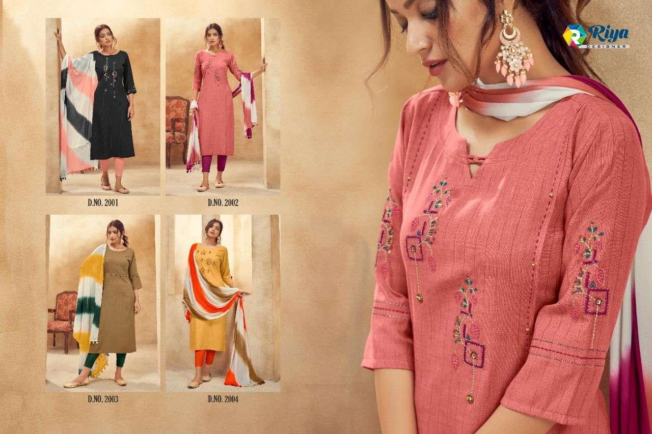 ALICE BY RIYA DESIGNER 2001 TO 2004 SERIES BEAUTIFUL SUITS COLORFUL STYLISH FANCY CASUAL WEAR & ETHNIC WEAR HEAVY RAYON EMBROIDERED DRESSES AT WHOLESALE PRICE