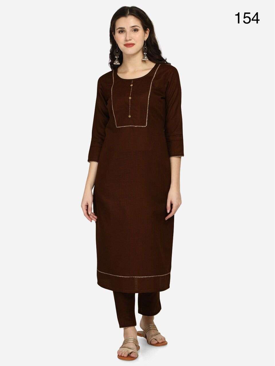 EVA BY LADY VIEW 152 TO 157 SERIES DESIGNER STYLISH FANCY COLORFUL BEAUTIFUL PARTY WEAR & ETHNIC WEAR COLLECTION MAGIC SLUB KURTIS WITH BOTTOM AT WHOLESALE PRICE