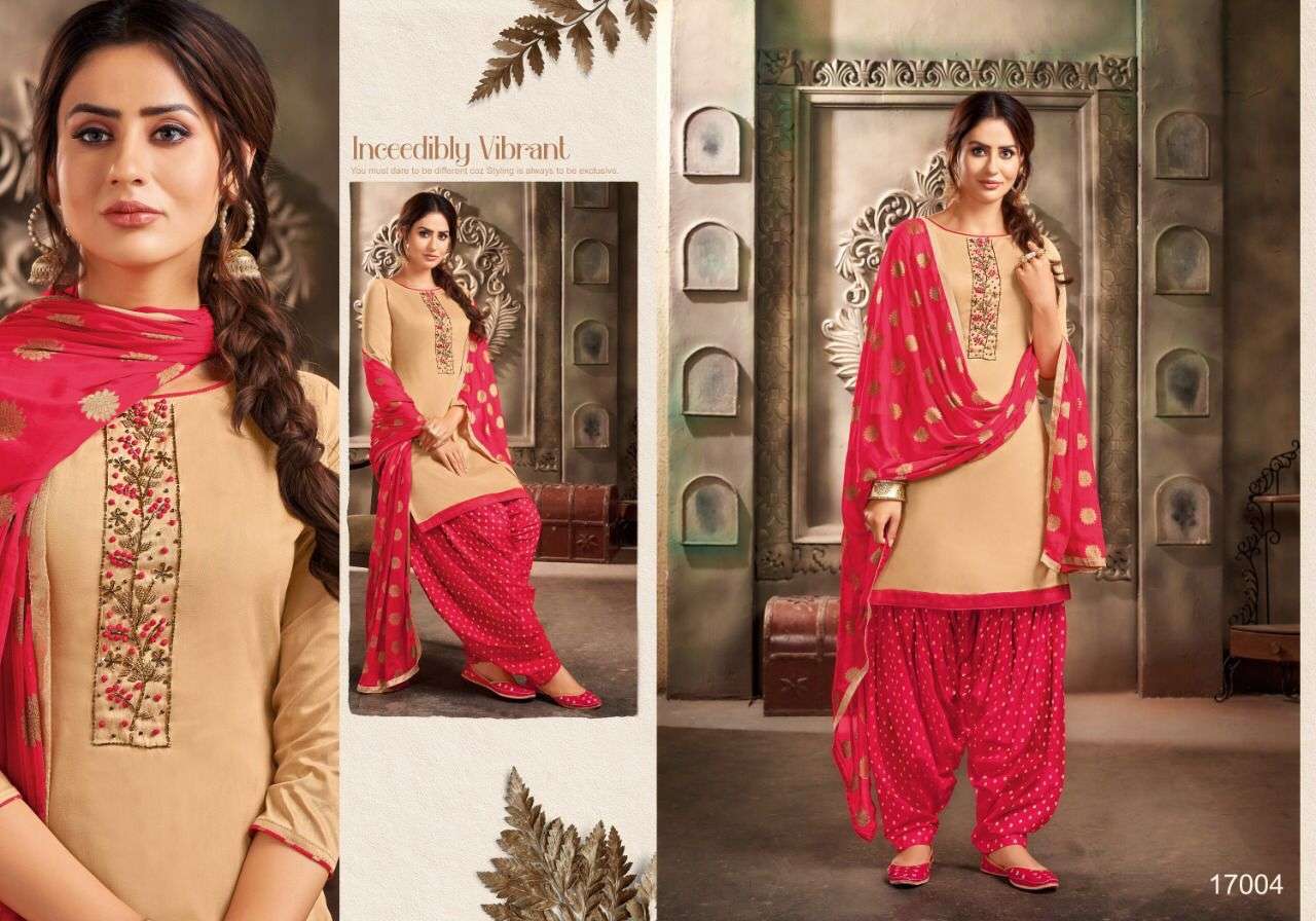 AFLATUNE VOL-16 BY KAPIL TRENDZ 17001 TO 17012 SERIES BEAUTIFUL SUITS COLORFUL STYLISH FANCY CASUAL WEAR & ETHNIC WEAR SOFT SILK WITH WORK DRESSES AT WHOLESALE PRICE