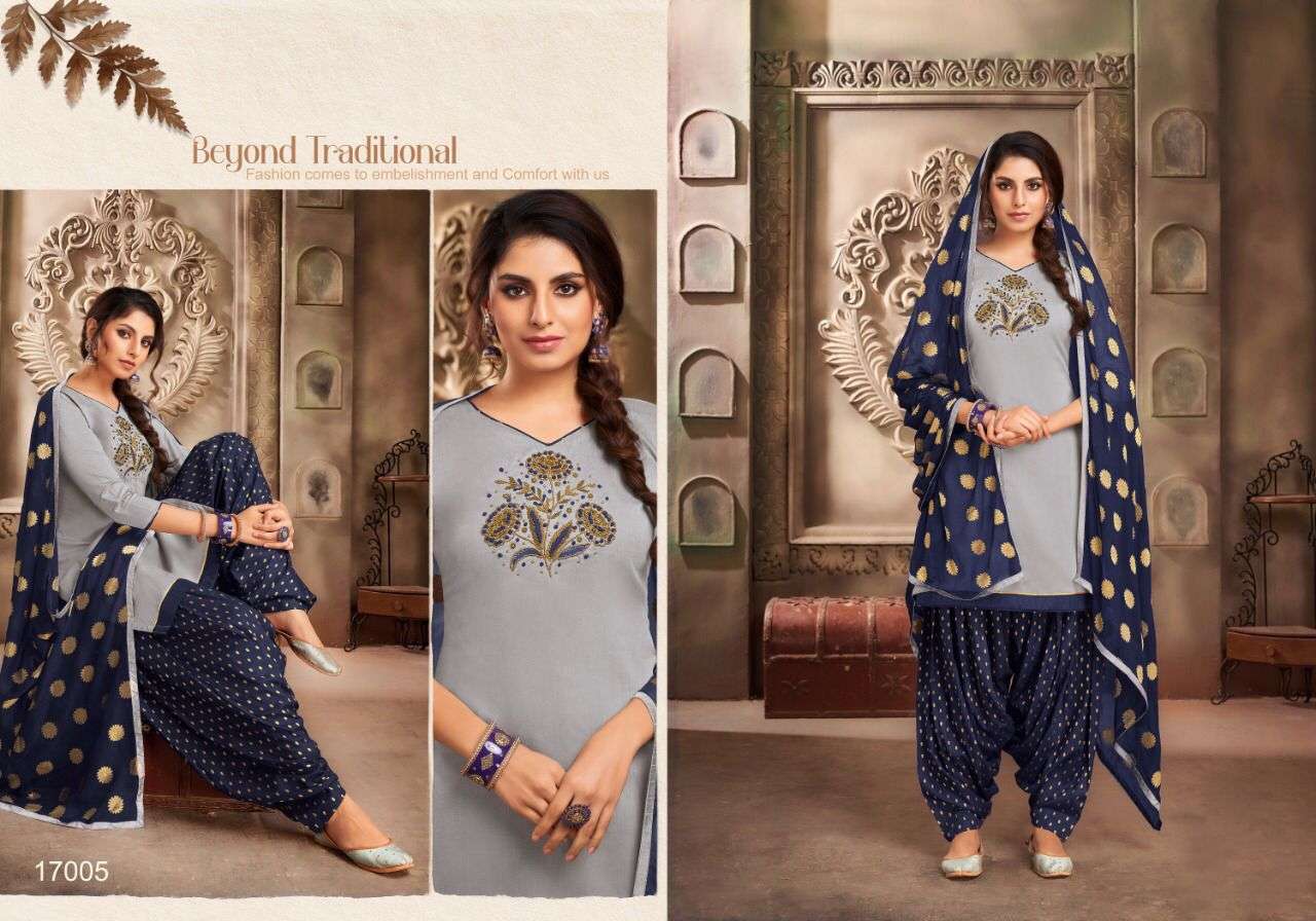 AFLATUNE VOL-16 BY KAPIL TRENDZ 17001 TO 17012 SERIES BEAUTIFUL SUITS COLORFUL STYLISH FANCY CASUAL WEAR & ETHNIC WEAR SOFT SILK WITH WORK DRESSES AT WHOLESALE PRICE