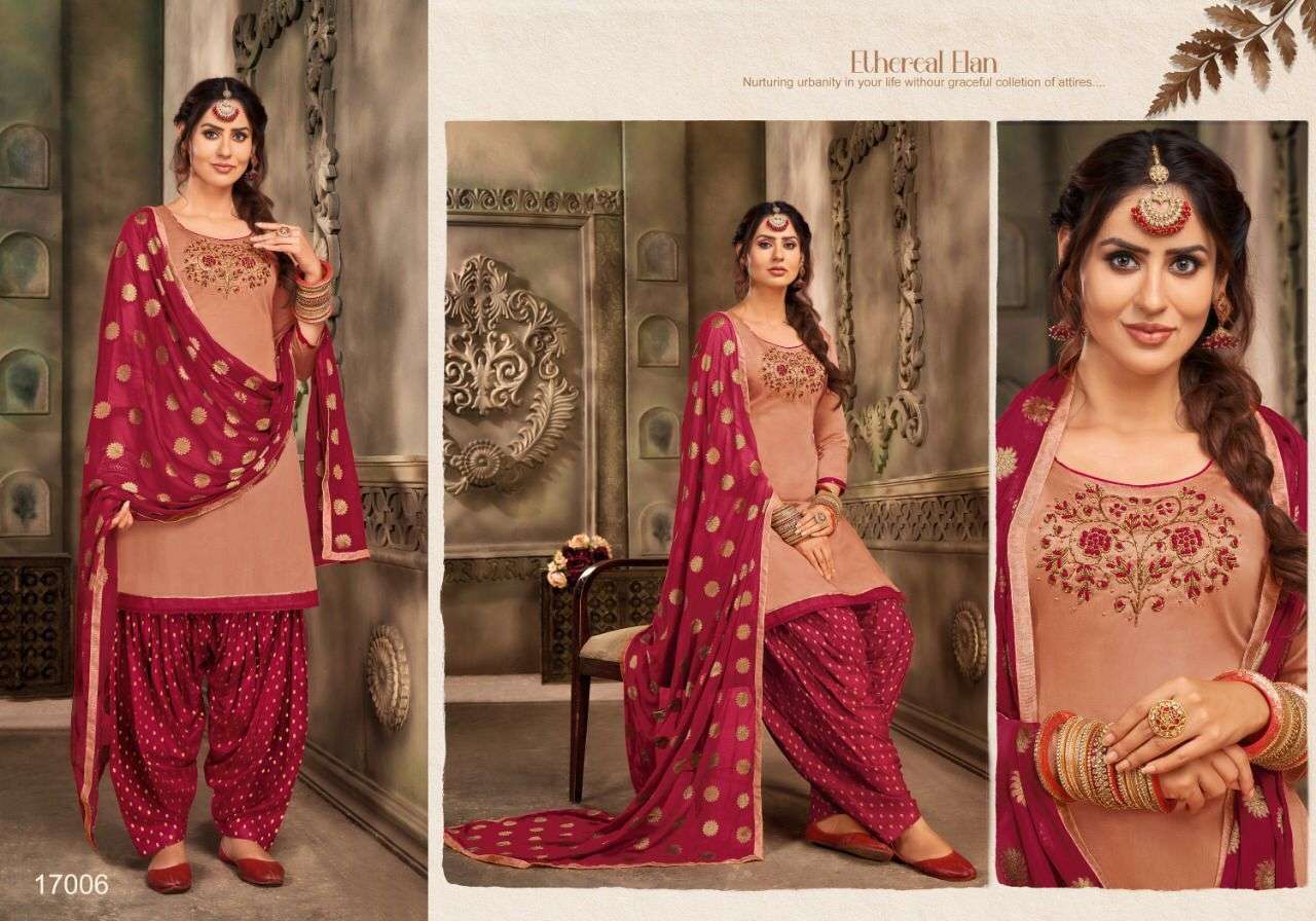 AFLATUNE VOL-16 BY KAPIL TRENDZ 17001 TO 17012 SERIES BEAUTIFUL SUITS COLORFUL STYLISH FANCY CASUAL WEAR & ETHNIC WEAR SOFT SILK WITH WORK DRESSES AT WHOLESALE PRICE