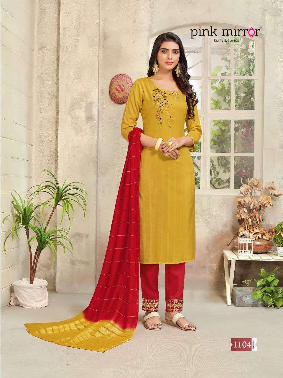 FRAGRANCE BY PINK MIRROR 1101 TO 1106 SERIES BEAUTIFUL SUITS COLORFUL STYLISH FANCY CASUAL WEAR & ETHNIC WEAR VISCOSE EMBROIDERED DRESSES AT WHOLESALE PRICE