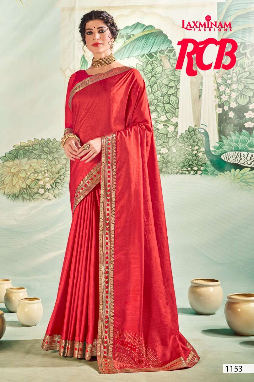 RCB BY LAXINAM 1153 TO 1160 SERIES INDIAN TRADITIONAL WEAR COLLECTION BEAUTIFUL STYLISH FANCY COLORFUL PARTY WEAR & OCCASIONAL WEAR SATIN GEORGETTE SAREES AT WHOLESALE PRICE