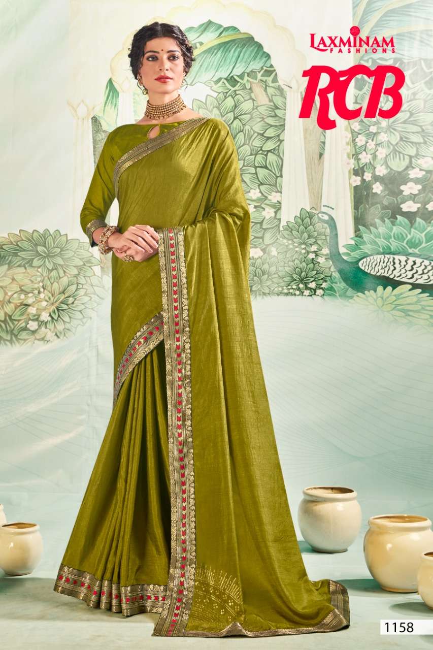 RCB BY LAXINAM 1153 TO 1160 SERIES INDIAN TRADITIONAL WEAR COLLECTION BEAUTIFUL STYLISH FANCY COLORFUL PARTY WEAR & OCCASIONAL WEAR SATIN GEORGETTE SAREES AT WHOLESALE PRICE