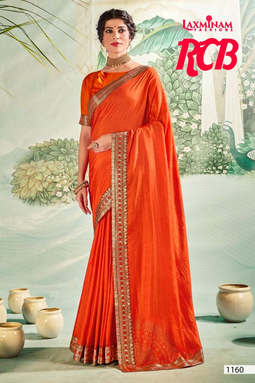 RCB BY LAXINAM 1153 TO 1160 SERIES INDIAN TRADITIONAL WEAR COLLECTION BEAUTIFUL STYLISH FANCY COLORFUL PARTY WEAR & OCCASIONAL WEAR SATIN GEORGETTE SAREES AT WHOLESALE PRICE