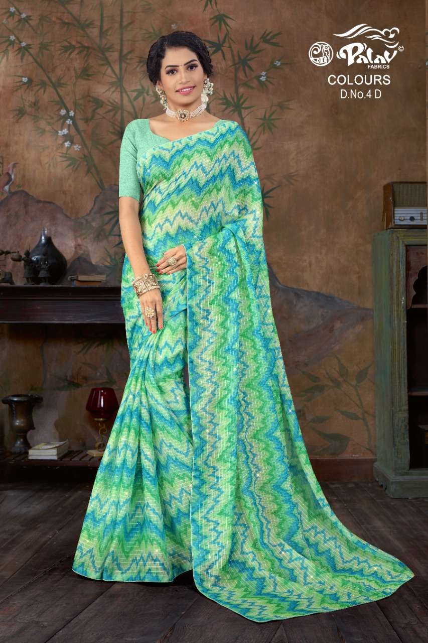 COLOURS BY PALAV INDIAN TRADITIONAL WEAR COLLECTION BEAUTIFUL STYLISH FANCY COLORFUL PARTY WEAR & OCCASIONAL WEAR GEORGETTE SAREES AT WHOLESALE PRICE