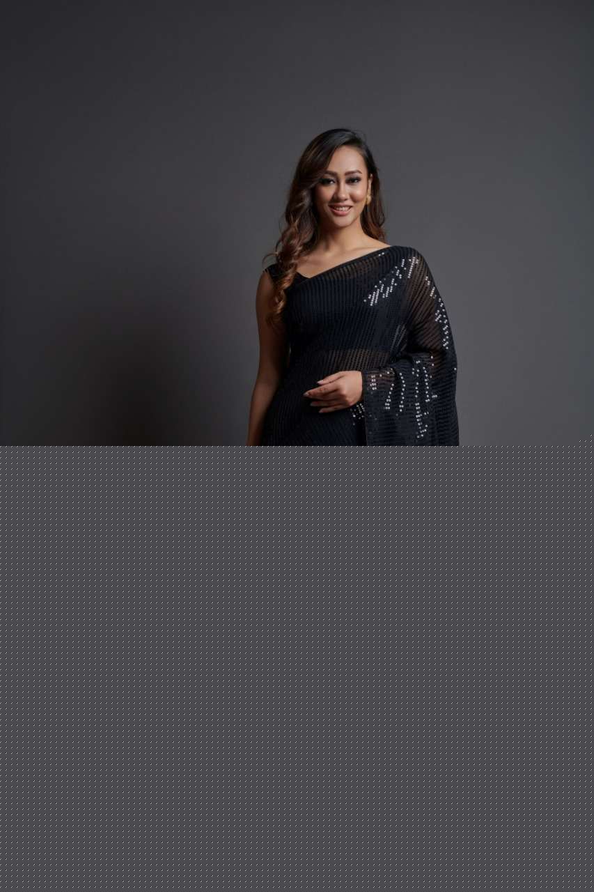 GEORGETTE GLITTER BY PURPLE CREATION 01 TO 06 SERIES INDIAN TRADITIONAL WEAR COLLECTION BEAUTIFUL STYLISH FANCY COLORFUL PARTY WEAR & OCCASIONAL WEAR GEORGETTE SAREES AT WHOLESALE PRICE