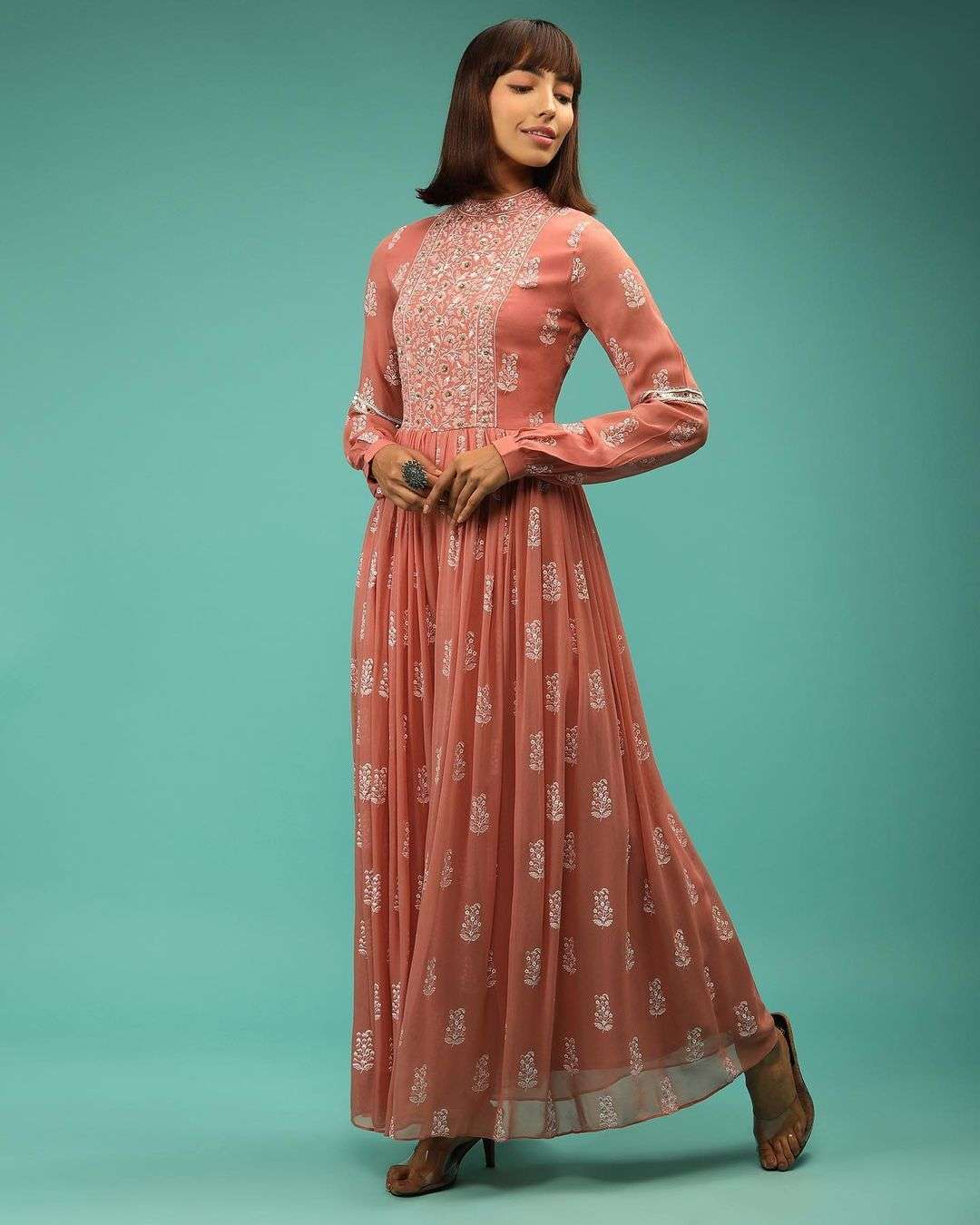 JUMP SUIT VOL-3 BY KAAMIRI 01 TO 03 SERIES BEAUTIFUL COLOURFUL STYLISH DESIGNER PRINTED CASUAL WEAR READY TO WEAR FAUX GEORGETTE WITH EMBROIDERY TUNIC AT WHOLESALE PRICE