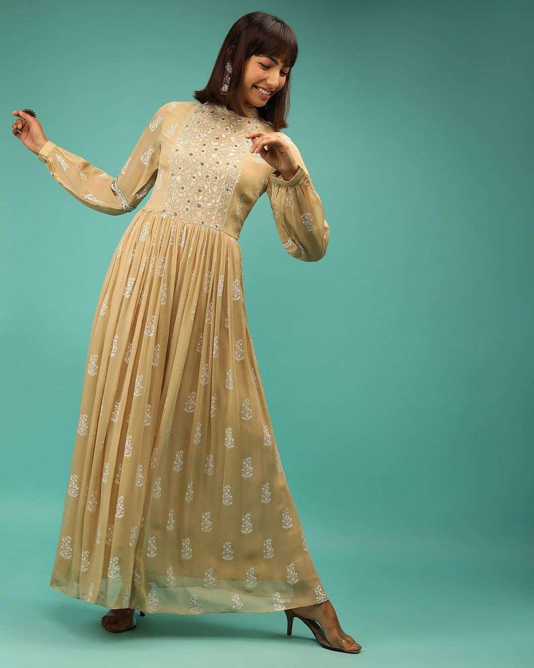 JUMP SUIT VOL-3 BY KAAMIRI 01 TO 03 SERIES BEAUTIFUL COLOURFUL STYLISH DESIGNER PRINTED CASUAL WEAR READY TO WEAR FAUX GEORGETTE WITH EMBROIDERY TUNIC AT WHOLESALE PRICE