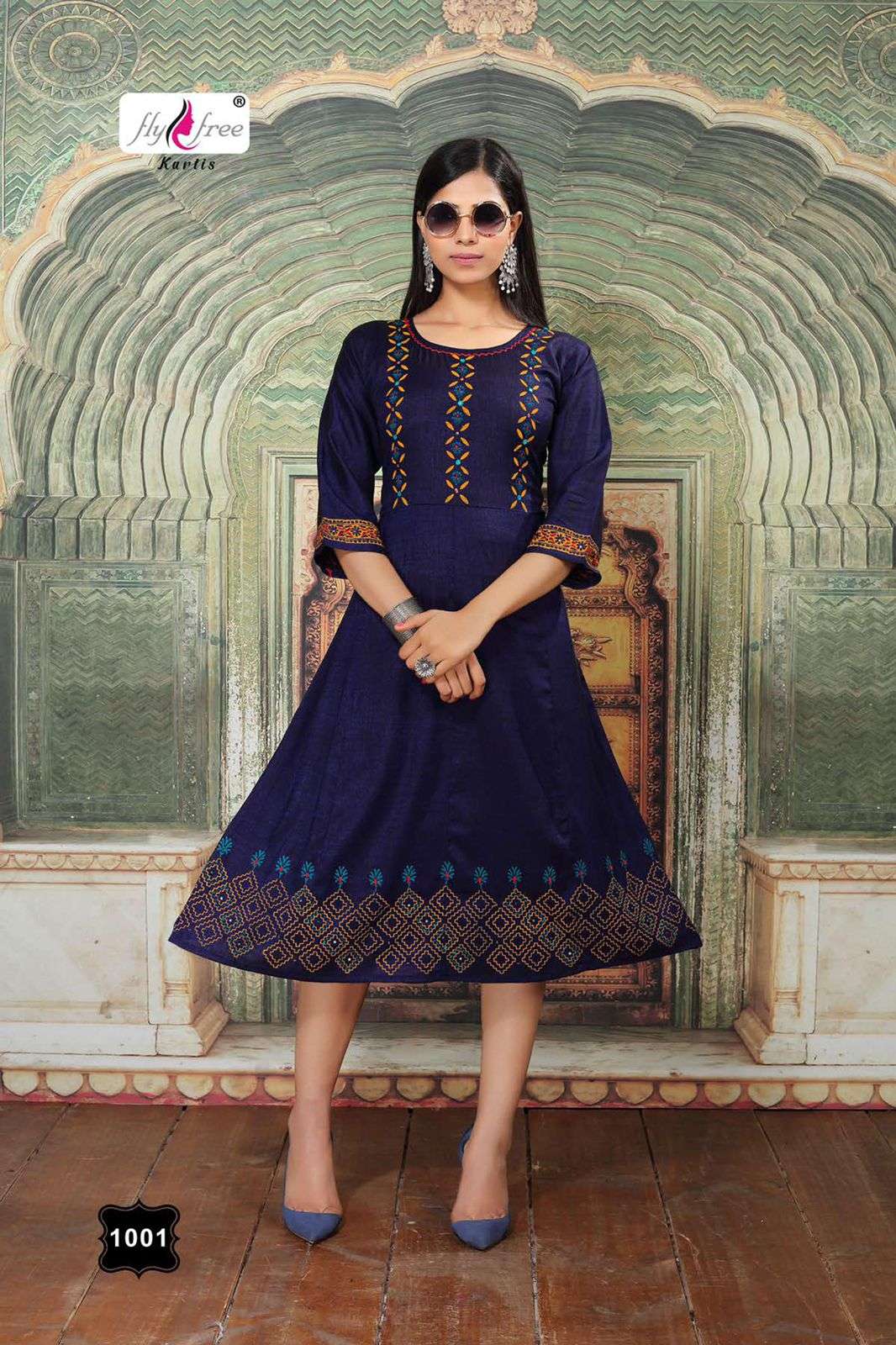 SWEET BY FLY FREE 1001 TO 1007 SERIES DESIGNER STYLISH FANCY COLORFUL BEAUTIFUL PARTY WEAR & ETHNIC WEAR COLLECTION RAYON TWO TONE PRINT KURTIS AT WHOLESALE PRICE