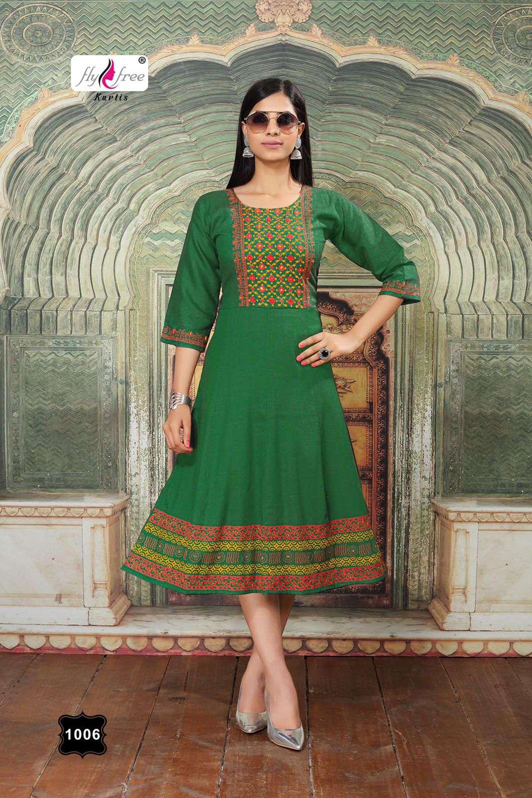 SWEET BY FLY FREE 1001 TO 1007 SERIES DESIGNER STYLISH FANCY COLORFUL BEAUTIFUL PARTY WEAR & ETHNIC WEAR COLLECTION RAYON TWO TONE PRINT KURTIS AT WHOLESALE PRICE