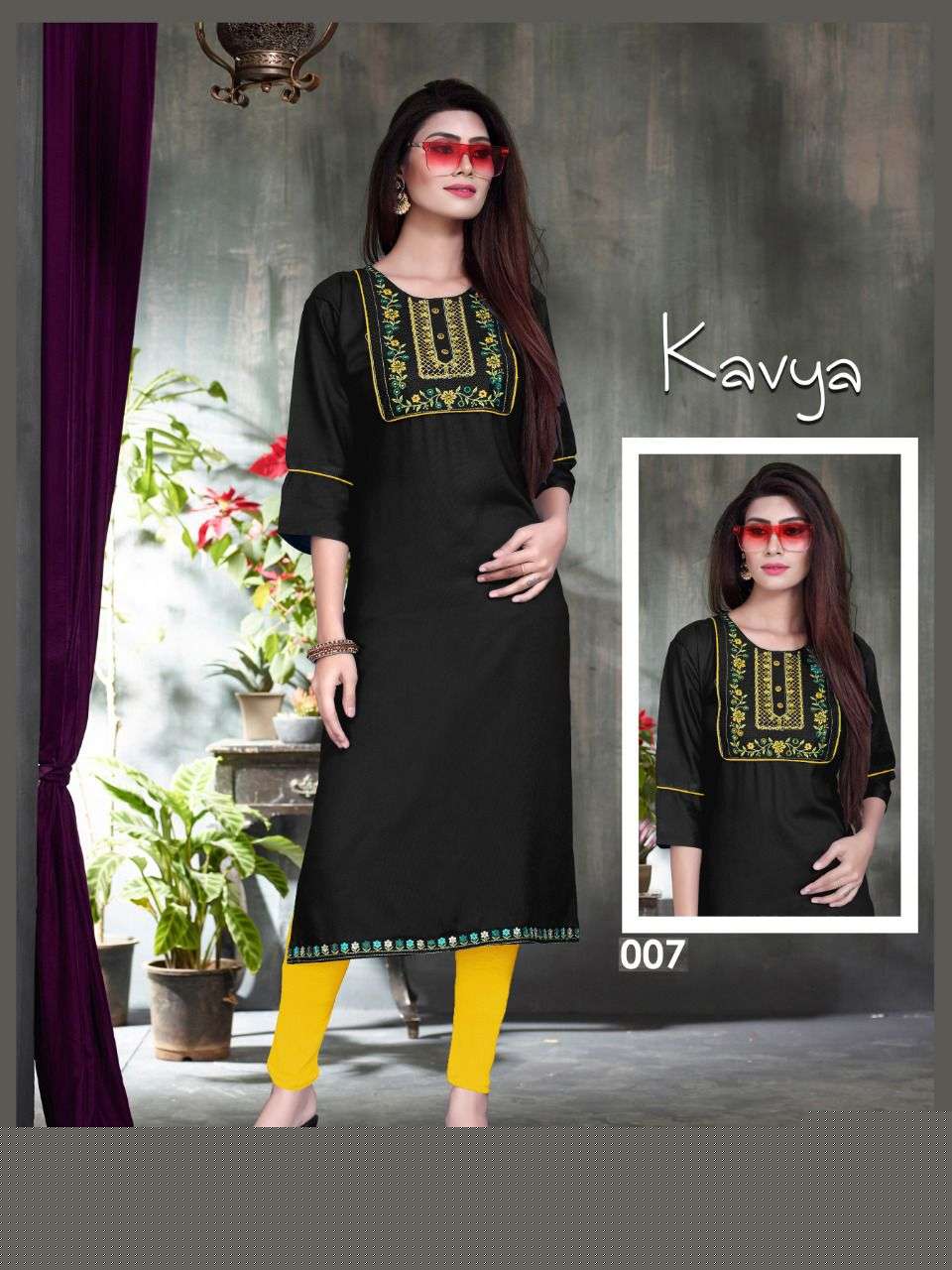 KAVYA VOL-2 BY AAGYA 001 TO 008 SERIES DESIGNER STYLISH FANCY COLORFUL BEAUTIFUL PARTY WEAR & ETHNIC WEAR COLLECTION RAYON EMBROIDERY KURTIS AT WHOLESALE PRICE