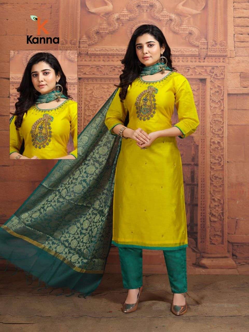 PUSHPA BY KANNA 01 TO 10 SERIES BEAUTIFUL SUITS COLORFUL STYLISH FANCY CASUAL WEAR & ETHNIC WEAR HEAVY MODAL SILK DRESSES AT WHOLESALE PRICE