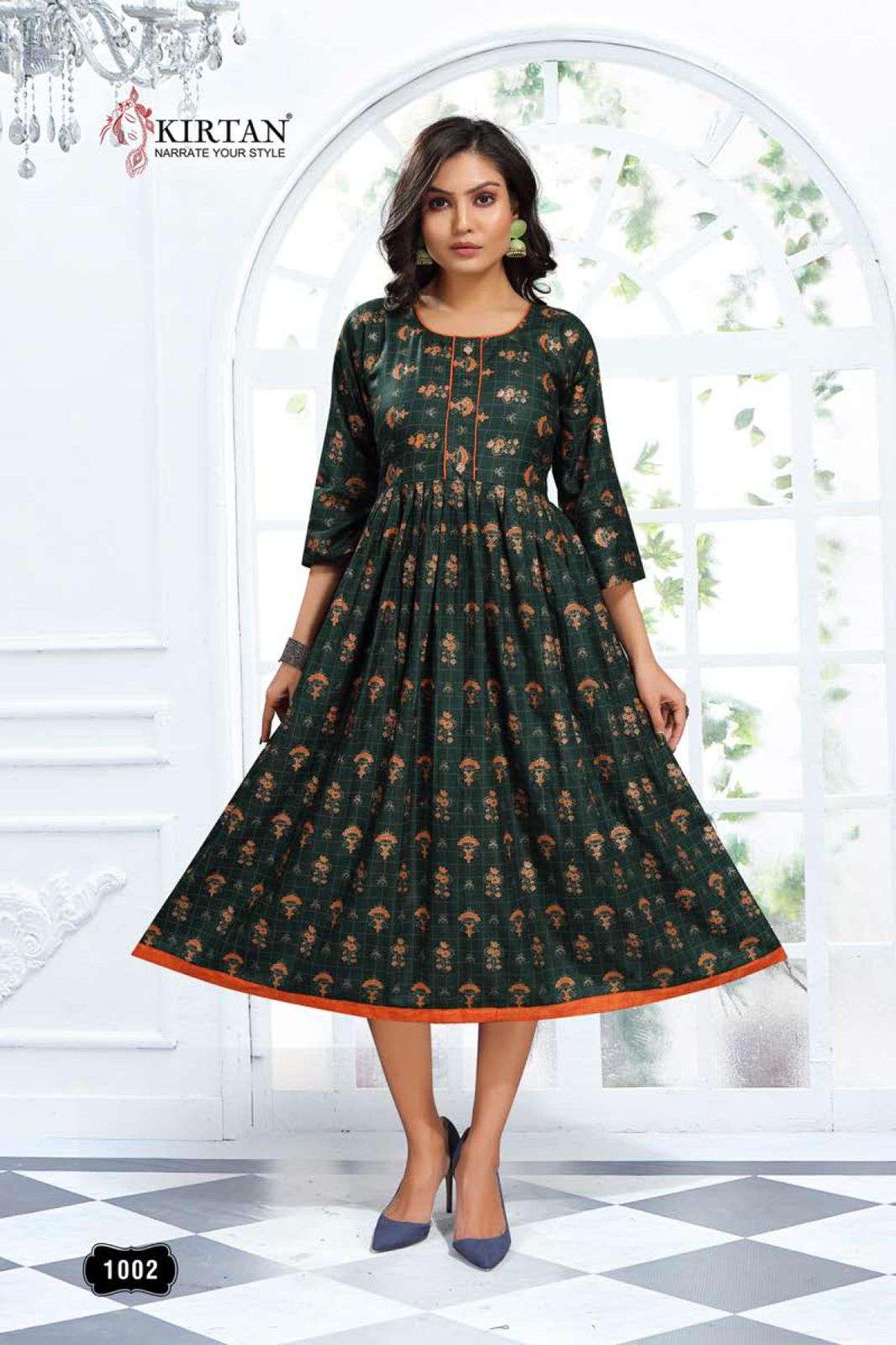 AAROHI VOL-2 BY KIRTAN 1001 TO 1006 SERIES DESIGNER STYLISH FANCY COLORFUL BEAUTIFUL PARTY WEAR & ETHNIC WEAR COLLECTION RAYON PRINT KURTIS AT WHOLESALE PRICE