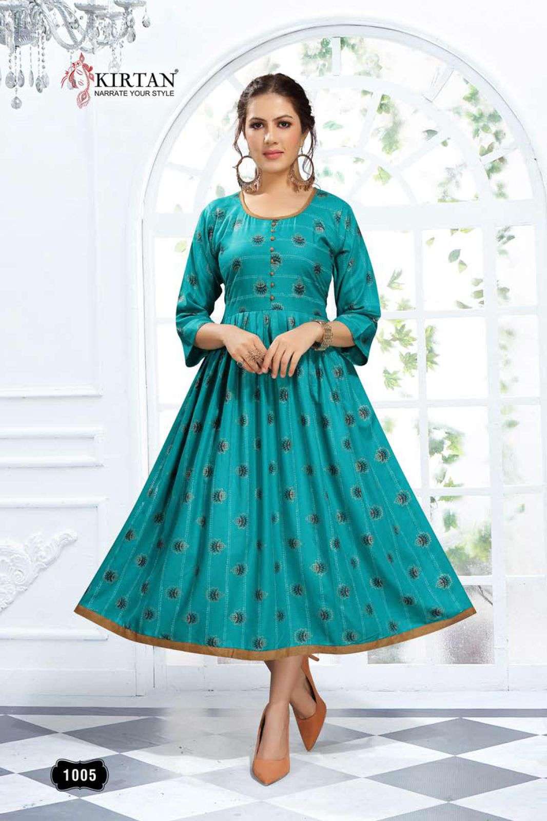 AAROHI VOL-2 BY KIRTAN 1001 TO 1006 SERIES DESIGNER STYLISH FANCY COLORFUL BEAUTIFUL PARTY WEAR & ETHNIC WEAR COLLECTION RAYON PRINT KURTIS AT WHOLESALE PRICE
