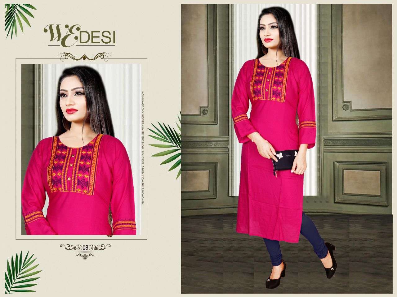 WEDESI VOL-4 BY AAGYA 01 TO 10 SERIES DESIGNER STYLISH FANCY COLORFUL BEAUTIFUL PARTY WEAR & ETHNIC WEAR COLLECTION RAYON EMBROIDERY KURTIS AT WHOLESALE PRICE