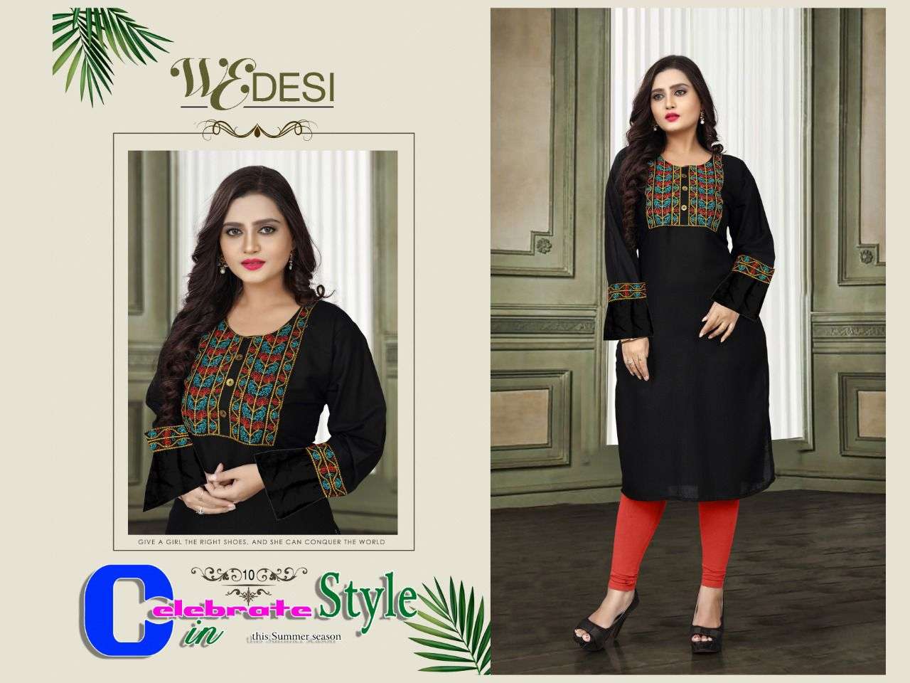 WEDESI VOL-4 BY AAGYA 01 TO 10 SERIES DESIGNER STYLISH FANCY COLORFUL BEAUTIFUL PARTY WEAR & ETHNIC WEAR COLLECTION RAYON EMBROIDERY KURTIS AT WHOLESALE PRICE