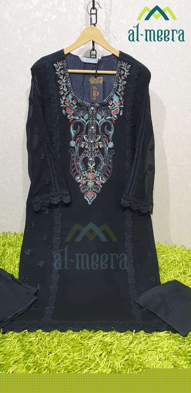 AL-MEERA HIT DESIGN 1133 COLOURS VOL-2 BY AL-MEERA 1133-D TO 1133-F SERIES DESIGNER PAKISTANI SUITS BEAUTIFUL STYLISH FANCY COLORFUL PARTY WEAR & OCCASIONAL WEAR HEAVY FAUX GEORGETTE DRESSES AT WHOLESALE PRICE