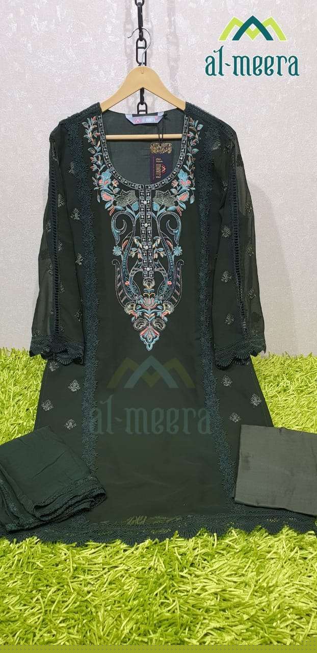AL-MEERA HIT DESIGN 1133 COLOURS VOL-2 BY AL-MEERA 1133-D TO 1133-F SERIES DESIGNER PAKISTANI SUITS BEAUTIFUL STYLISH FANCY COLORFUL PARTY WEAR & OCCASIONAL WEAR HEAVY FAUX GEORGETTE DRESSES AT WHOLESALE PRICE