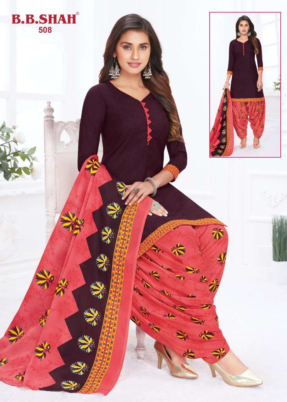 MEERA BY B B SHAH 501 TO 512 SERIES BEAUTIFUL STYLISH SUITS FANCY COLORFUL CASUAL WEAR & ETHNIC WEAR & READY TO WEAR HEAVY COTTON PRINTED DRESSES AT WHOLESALE PRICE