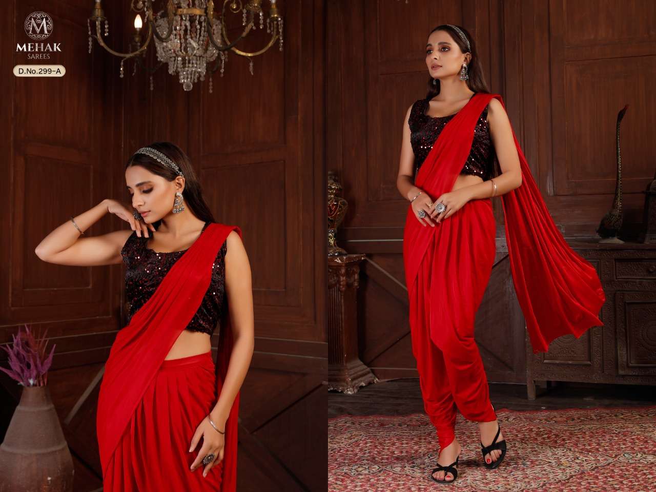 MEHAK 299 COLOURS BY MEHAK 299-A TO 299-J SERIES INDIAN TRADITIONAL WEAR COLLECTION BEAUTIFUL STYLISH FANCY COLORFUL PARTY WEAR & OCCASIONAL WEAR LYCRA SAREES AT WHOLESALE PRICE