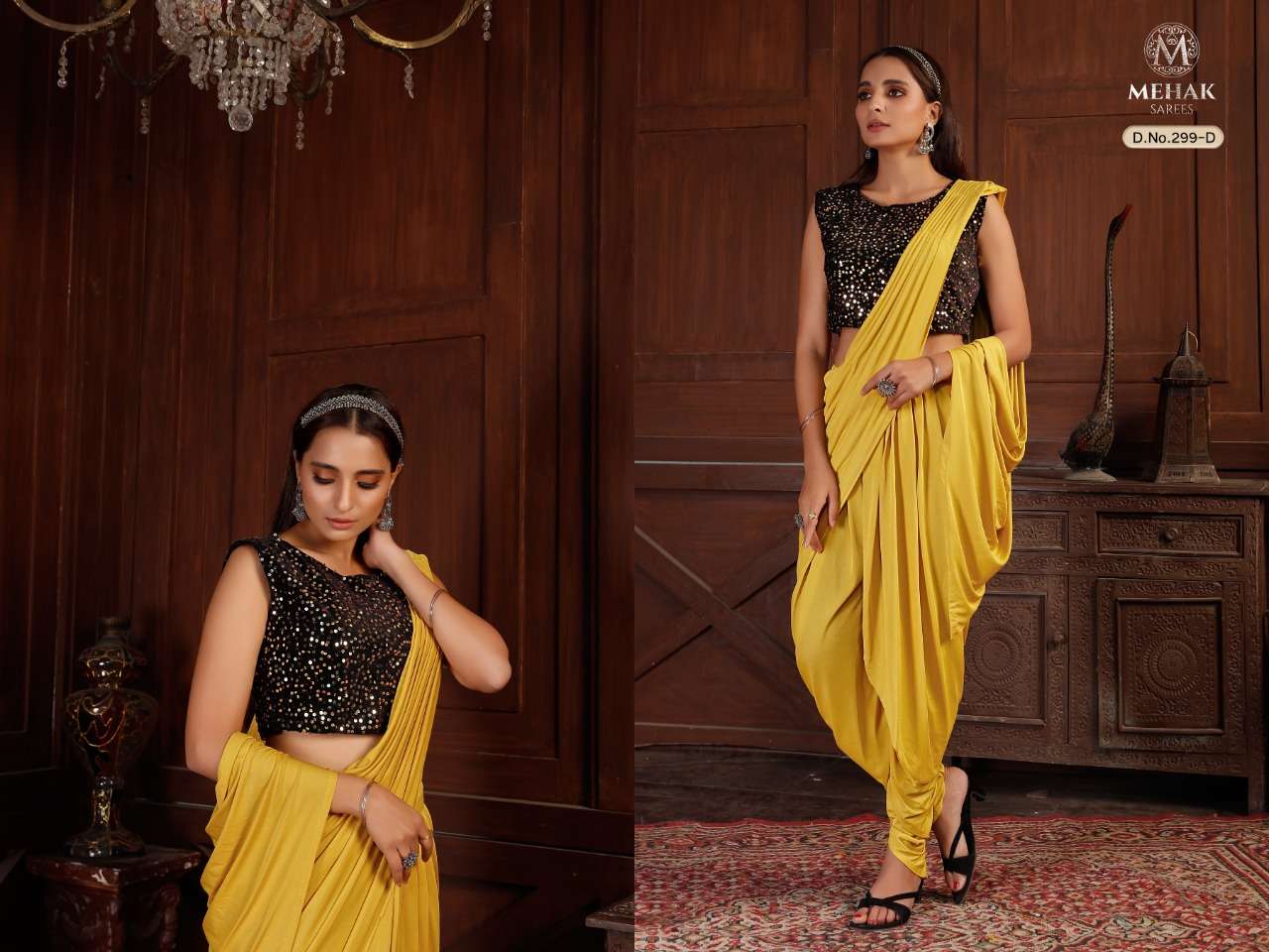 MEHAK 299 COLOURS BY MEHAK 299-A TO 299-J SERIES INDIAN TRADITIONAL WEAR COLLECTION BEAUTIFUL STYLISH FANCY COLORFUL PARTY WEAR & OCCASIONAL WEAR LYCRA SAREES AT WHOLESALE PRICE