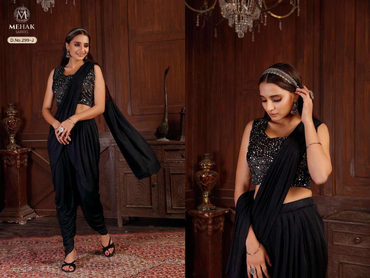MEHAK 299 COLOURS BY MEHAK 299-A TO 299-J SERIES INDIAN TRADITIONAL WEAR COLLECTION BEAUTIFUL STYLISH FANCY COLORFUL PARTY WEAR & OCCASIONAL WEAR LYCRA SAREES AT WHOLESALE PRICE