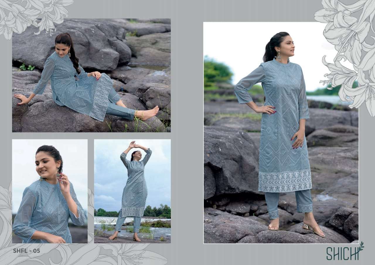 FALAK BY SHICHI 01 TO 06 SERIES DESIGNER STYLISH FANCY COLORFUL BEAUTIFUL PARTY WEAR & ETHNIC WEAR COLLECTION CHANDERI EMBROIDERY KURTIS AT WHOLESALE PRICE