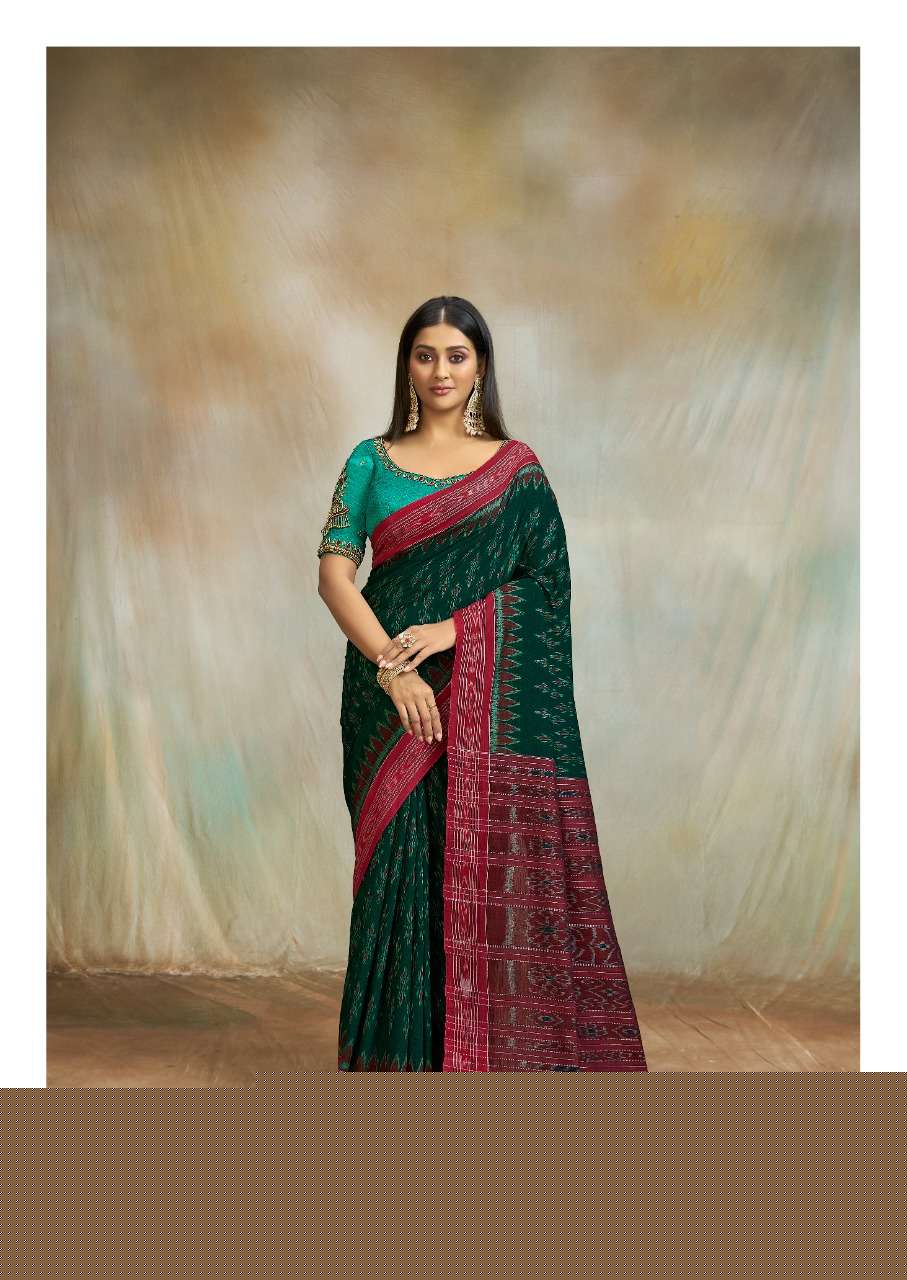 MAGGAM BY SR 1001 TO 1012 SERIES INDIAN TRADITIONAL WEAR COLLECTION BEAUTIFUL STYLISH FANCY COLORFUL PARTY WEAR & OCCASIONAL WEAR COTTON PRINT SAREES AT WHOLESALE PRICE