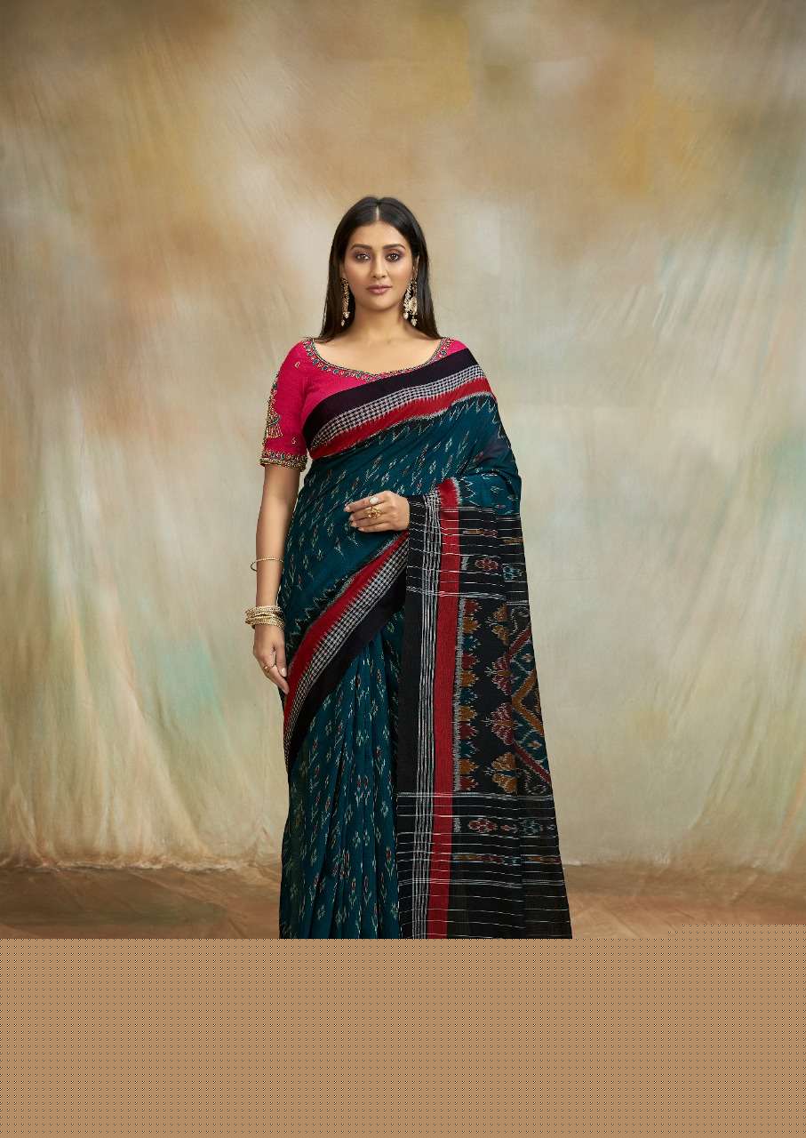 MAGGAM BY SR 1001 TO 1012 SERIES INDIAN TRADITIONAL WEAR COLLECTION BEAUTIFUL STYLISH FANCY COLORFUL PARTY WEAR & OCCASIONAL WEAR COTTON PRINT SAREES AT WHOLESALE PRICE
