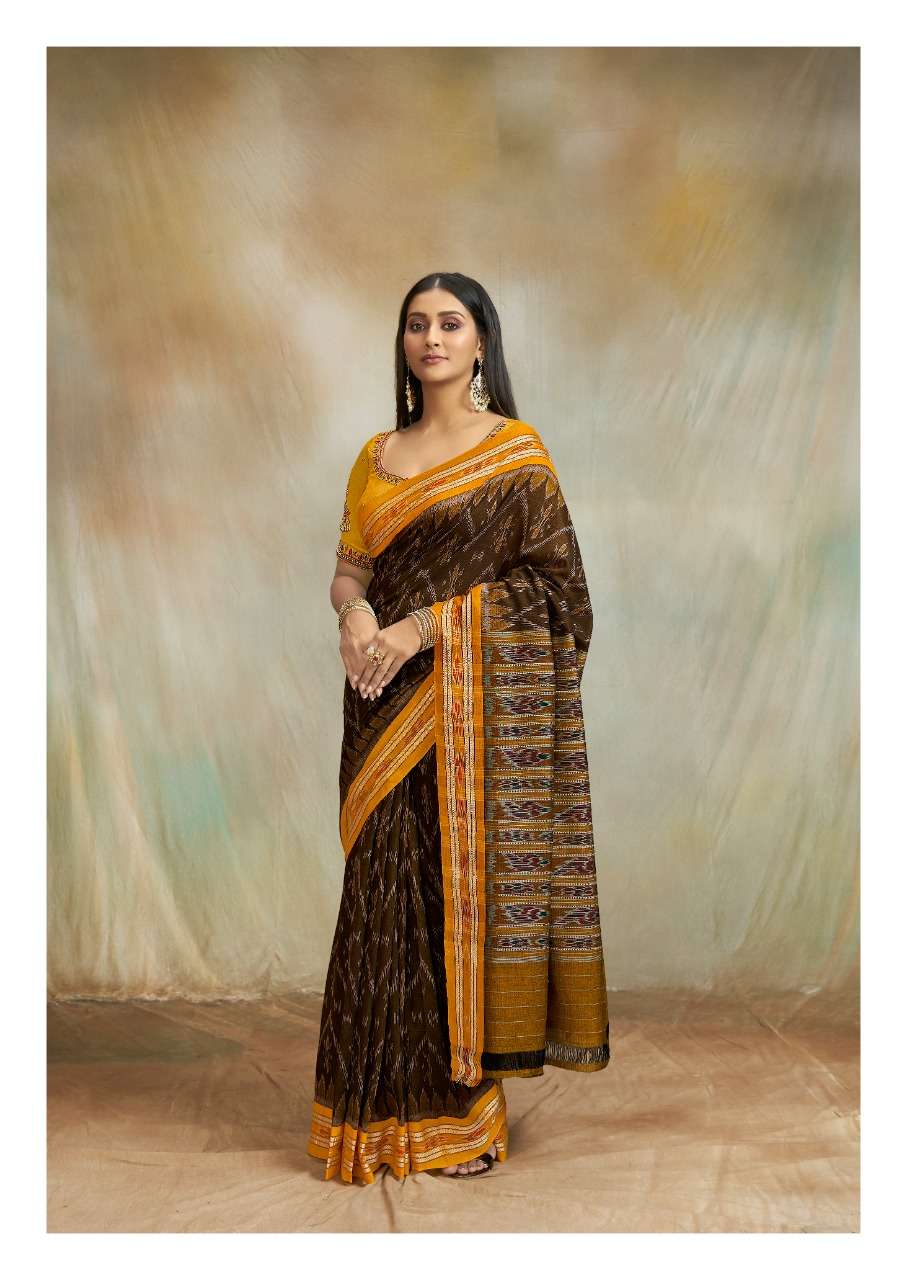 MAGGAM BY SR 1001 TO 1012 SERIES INDIAN TRADITIONAL WEAR COLLECTION BEAUTIFUL STYLISH FANCY COLORFUL PARTY WEAR & OCCASIONAL WEAR COTTON PRINT SAREES AT WHOLESALE PRICE